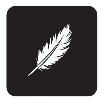 Quill In cartoon, hand-drawn flat style. image for social media, websites and UI. Isolated 2D vector design in logo, icon, sketch style, simple line vector, single color. AI Generative Art.