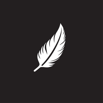 Quill In cartoon, hand-drawn flat style. image for social media, websites and UI. Isolated 2D vector design in logo, icon, sketch style, simple line vector, single color. AI Generative Art.
