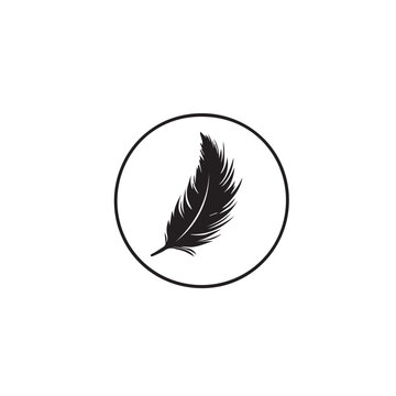 Quill In cartoon, hand-drawn flat style. image for social media, websites and UI. Isolated 2D vector design in logo, icon, sketch style, simple line vector, single color. AI Generative Art.