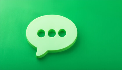 Leinwandbilder - 3D notification message pop-up on vivid blue background. Speech cloud. Modern design.