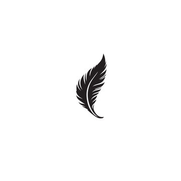 Quill In cartoon, hand-drawn flat style. image for social media, websites and UI. Isolated 2D vector design in logo, icon, sketch style, simple line vector, single color. AI Generative Art.