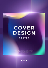 Poster - Abstract Minimalist Background with Gradient Geometric Shapes. Ideal for presentations, posters, and digital designs, offering a modern and elegant aesthetic
