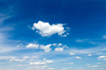 Wall Mural -  sky background with tiny clouds. blue sky . nature background