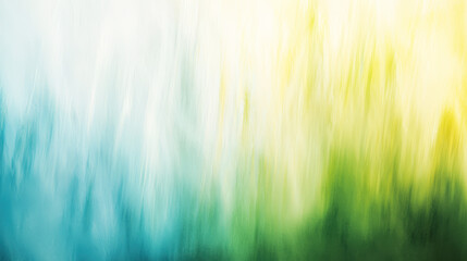 Fototapete - The artwork presents a soft gradient of blue, green, and yellow, creating an abstract background with soothing colors