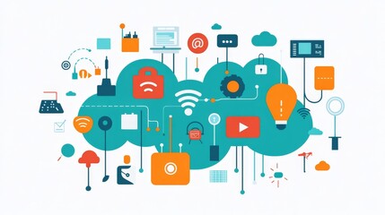 Poster - Discover the future of engineering, where technologies such as networks, automation, and wireless solutions enhance productivity in manufacturing and diagnostics, transforming industries