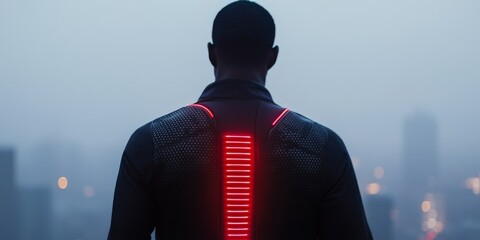 Poster - This wearable device, designed for urban environments, integrates advanced technology for continuous health monitoring, enhancing wellness management in daily routines and activities