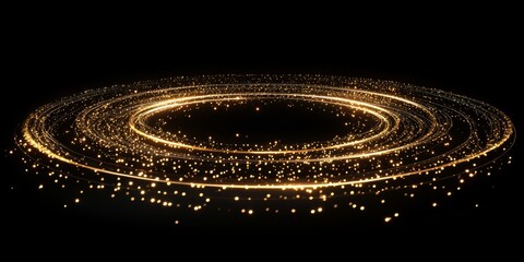 Poster - An abstract depiction of quantum entanglement shows interlocking circles and lines, symbolizing the complexity, chaos, and infinite connections within the vast universe and beyond