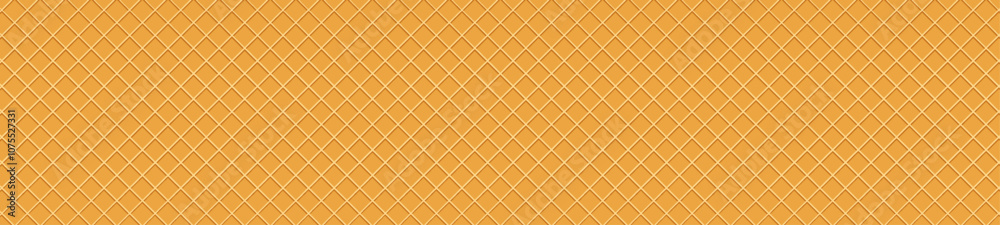 Waffle cone texture with ice cream and wafer backgrounds. Flat vector ...