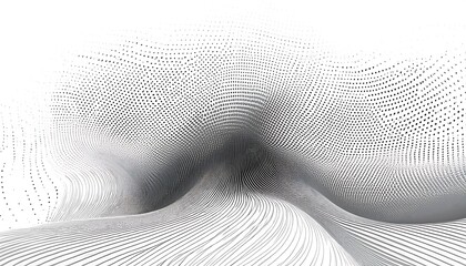 Poster -  Artificial intelligence creates digital 3D abstract backgrounds with monochrome printing an_1(852)