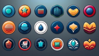 Poster -  A set of realistic LinkedIn logos with various shapes and fill styles, suitable for social _1(578)