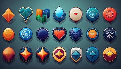 Poster -  A set of realistic LinkedIn logos with various shapes and fill styles, suitable for social _1(577)