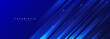 © MooJook - Abstract diagonal geometric lines on blue background. Technology digital futuristic concept. Suit for business, website, corporate, poster, presentation, cover, flyer, brochure, banner