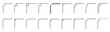 © terentyevner55 - Set of simple line corner with double stroke. Easily editable vector edges with editable line thickness. Collection templates to decorate text. Greeting or wedding frames..eps