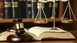 © George Louris  🜲 - A legal scene featuring a gavel, scales of justice, and an open book, reflecting the essence of law and justice
