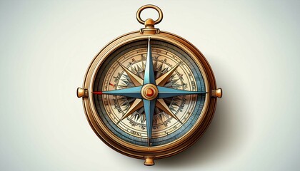 compass isolated on white