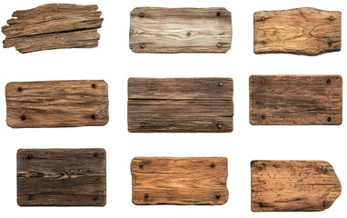 A collection of various wooden planks arranged in a grid pattern showcasing different textures and colors of aged wood