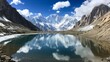 © Monchisa - Majestic Himalayan Glacial Lakes, high-altitude turquoise waters surrounded by towering snow-capped peaks, showcasing stunning natural beauty and serene wilderness.
