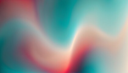 Sticker - Elegant Grainy Gradient: Teal to Red Abstract Wallpaper