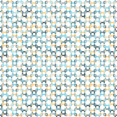 Abstract seamless vector pattern with simple geometric tiles on vanilla background. Modern playful texture for fashion, interior design and wallpaper.