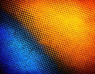 Wall Mural - colorful comic book style halftone printing dot pattern texture closeup macro background