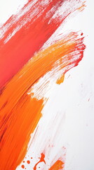 Poster - Modern vertical social media banner India Republic Day backdrop with bold, sweeping brush strokes in the Indian tricolor, layered over a crisp white background, with a minimalist Ashoka Chakra.