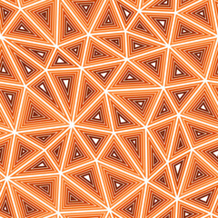 Poster - Minimal geometric background. Large triangles size. Multiple repeated inner triangles. Single color tone style. Repeatable pattern. Modern vector tiles. Seamless vector illustration.