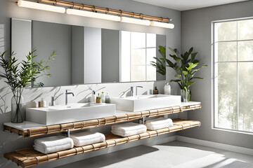 Wall Mural - Modern and calming shower room or home bathroom