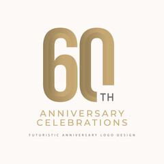 Wall Mural - 60 years anniversary celebrations logo concept