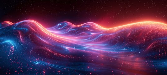 Poster - Dynamic Night City Light Trails