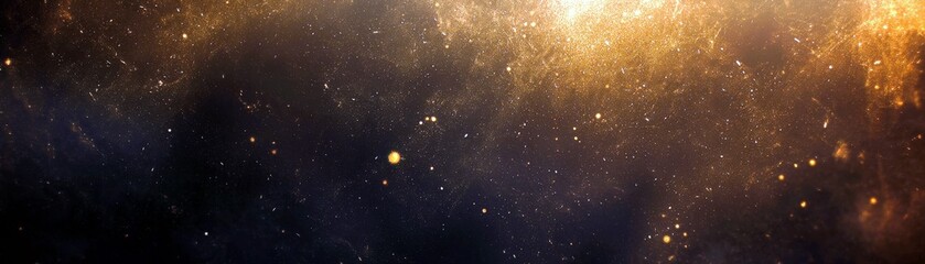 Poster - Vast Cosmic Scene Featuring Distant Stars and Celestial Bodies with Ethereal Lighting and Mystical Colors in a Dark Infinite Universe Setting