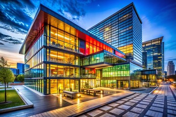 Poster - Contemporary Architectural Marvels: Exploring Innovative Designs and Structures in Urban Landscapes with a Focus on Modern Aesthetics and Functional Spaces