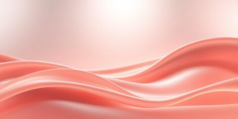 Wall Mural - abstract background with elegant waves of white light in 3d render creating a mesmerizing visual eff