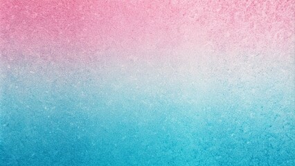 Poster - Grainy Textured Abstract Gradient Background with Noise Effect in Pastel Blue and Pink, Perfect for Modern Designs and Artistic Projects Featuring Copy Space for Text or Graphics