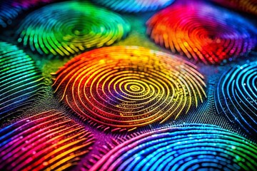 Poster - Intricate Fingerprint Patterns for Creative Backgrounds and Art Designs in Stunning Drone Photography