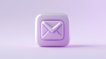 Purple rounded square icon showing an envelope representing email communication