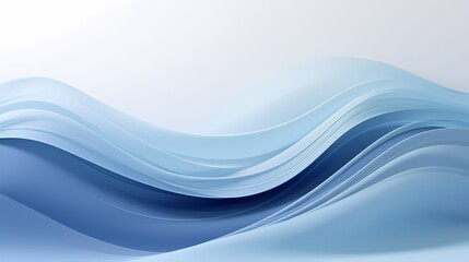 Wall Mural - digital technology silver and white abstract wave poster background