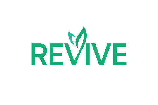 Revive wordmark simple logo design vector
