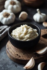 Canvas Print - Mashed Potatoes with Garlic