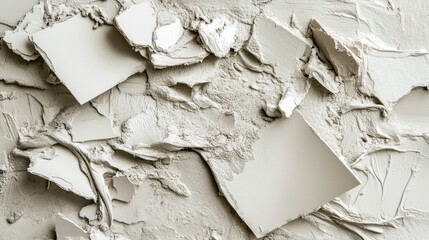 Aufkleber - Detailed shot of a pile of ceramic tile adhesive and wet cement, highlighting texture and smooth surface.