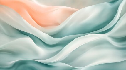 Poster - A blue and white fabric with a pinkish hue