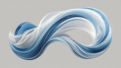 Poster - isolated on a crisp, high-contrast clear background, intricate harmonizing patterns in shades of blu