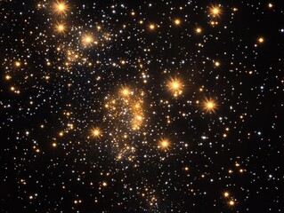 Wall Mural - night sky with star cluster