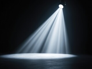 Wall Mural - light source on black background