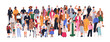 © Good Studio - Diverse crowd. Multicultural inclusive society. Multiracial international group, people with disabilities, different culture, race. Flat graphic vector illustration isolated on white background © Good Studio - Diverse crowd. Multicultural inclusive society. Multiracial international group, people with disabilities, different culture, race. Flat graphic vector illustration isolated on white background