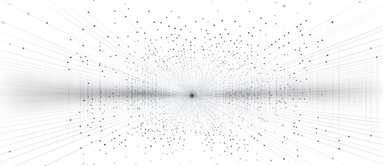 Fototapete - abstract digital tunnel: a mesmerizing abstract image of a digital tunnel composed of countless part