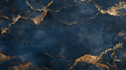 Poster - A blue and gold background with a lot of texture