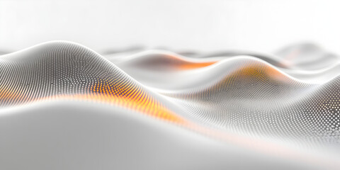 Poster - abstract digital landscape: a mesmerizing digital landscape, rendered in a futuristic style, evokes 