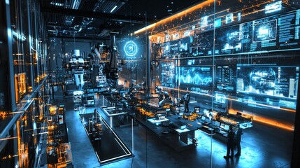 Aufkleber - Explore the future of manufacturing how a state-of-the-art smart factory revolutionizes automation and efficiency