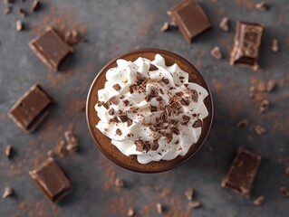 Sticker - Coffee with Whipped Cream and Chocolate