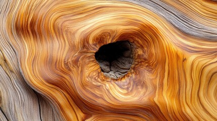Poster - The surface displays beautiful swirls and knots, revealing the unique characteristics of natural wood grain up close